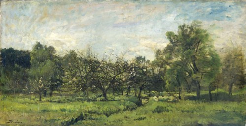 Orchard, 1865-1869. Creator: Charles Francois Daubigny.