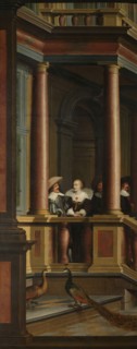 A Seven-Part Decorative Sequence: An Outdoor Stairway, 1630-1632. Creator: Dirck van Delen.