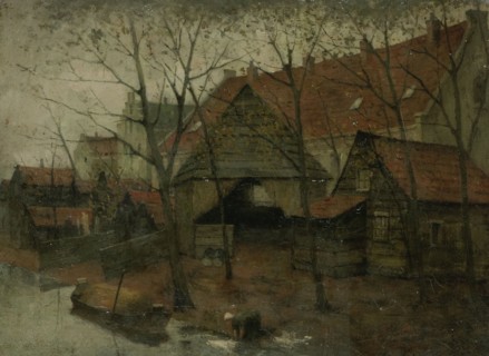The Vinkenbuurt near Amsterdam, 1885-1900. Creator: Johann Eduard Karsen.