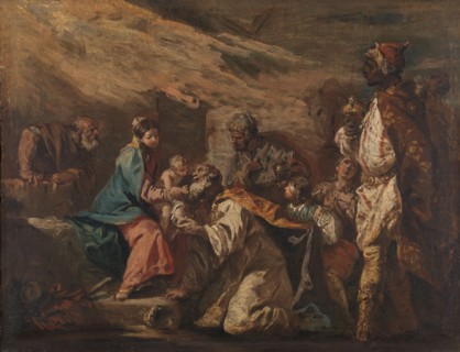 Adoration of the Magi, 1705-1760. Creator: Gaspare Diziani.
