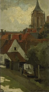 The Tower of Gorkum, c.1880-c.1908. Creator: George Hendrik Breitner.