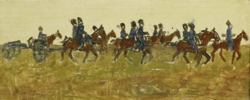 Hussars on Maneuver, c.1880-c.1923. Creator: George Hendrik Breitner.