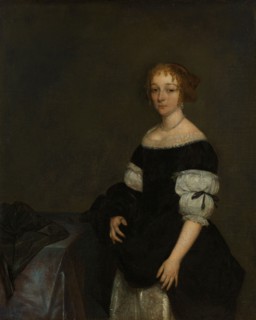 Aletta Pancras (1649-1707) Wife of François de Vicq, 1670. Creator: Gerard Terborch II.