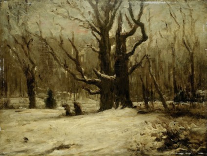 Winter Landscape, 1850-1877. Creator: Gustave Courbet.