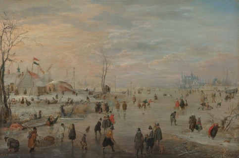 Enjoying the Ice, c.1615-c.1620. Creator: Hendrick Avercamp.
