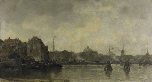 Cityscape, 1898.  Creator: Jacob Henricus Maris.