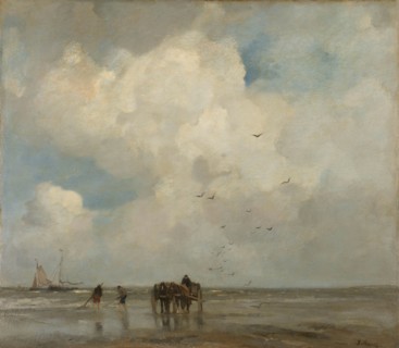 Shellfishing, 1885. Creator: Jacob Henricus Maris.