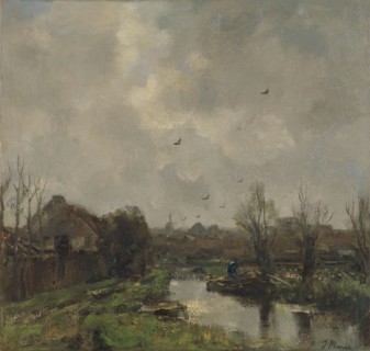 Landscape near The Hague, 1891. Creator: Jacob Henricus Maris.