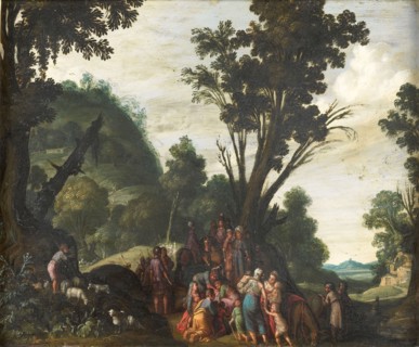 The Meeting of Jacob and Esau, c.1610-1620. Creator: Jacob Symonsz. Pynas.