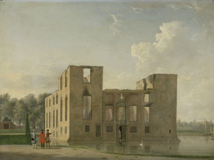 Rear View of Berckenrode Castle in Heemstede after the Fire, 1747. Creator: Jan ten Compe.