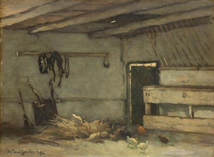 Interior of a Stable, 1895. Creator: Jan Hendrik Weissenbruch.