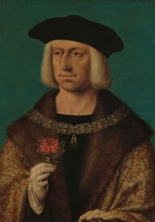 Portrait of Maximilian I (1459-1519), c.1530. Creator: Workshop of Joos van Cleve.