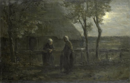 'Neighborly Gossip', 1897. Creator: Jozef Israels.