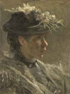 Study of Sijtje van Bemmel (1880-1963), 1896. Creator: Jozef Israels.