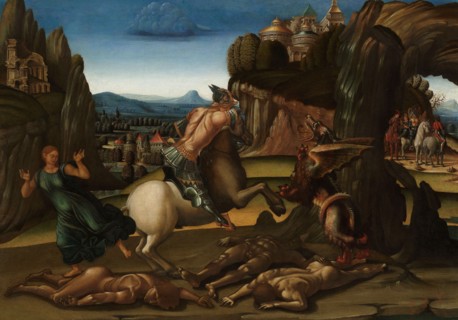Saint George and the Dragon, 1495-1505. Creator: Unknown.