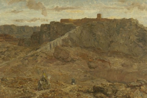 Mountainous Landscape in Egypt, 1880-1922. Creator: Marius Bauer.