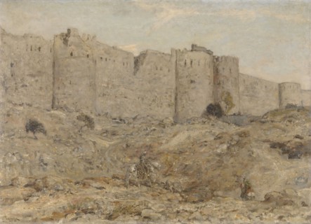 City wall in India, 1898-1900. Creator: Marius Bauer.