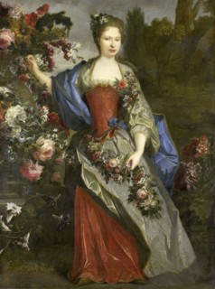 Portrait of a Woman, according to tradition Marie Louise Elisabeth d'Orléans (1695-1719), Duchesse d Creator: School of Nicolas de Largillière.