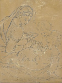 Madonna and Child with St John, 1700-1722. Creator: Adriaen van der Werff.