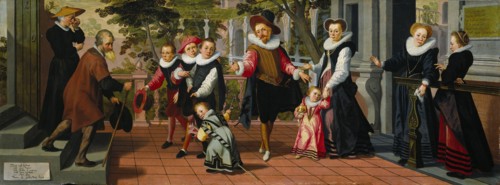 Rich Children, Poor Parents, 1599. Creator: Aert Pietersz..