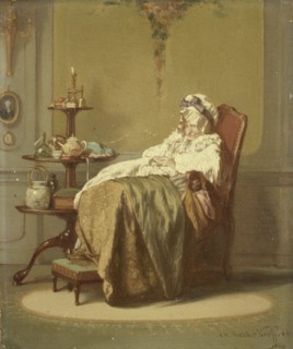 Taking a Nap, 1866. Creator: Alexander Hugo Bakker Korff.