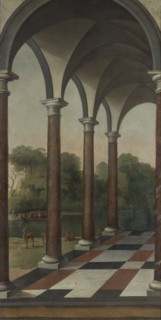 Colonnade giving onto a Park, 1660-1673. Creator: Barent Fabritius.