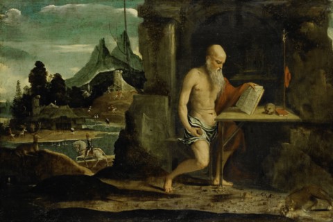 St Jerome, 1500-1520. Creator: Bernardino da Asola.