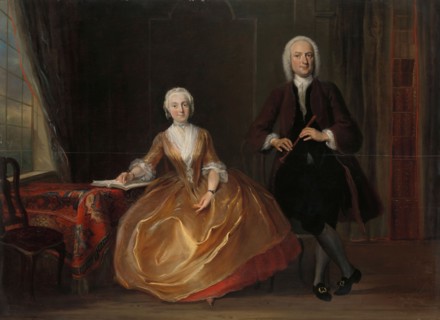 A Couple Making Music, 1743. Creator: Cornelis Troost.