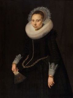 Portrait of Maria Overrijn van Schoterbosch (1599/1600-38), 1622. Creator: Cornelis van de Voort.