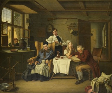 Bible Reading, 1831. Creator: Eduard Pistorius.