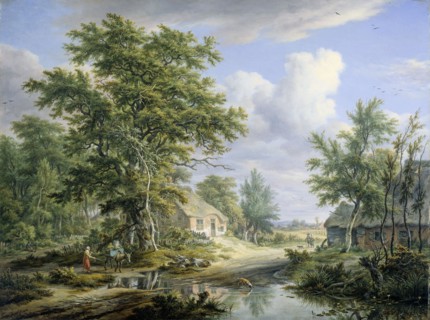 Farms on the Fringe of a Wood, 1812. Creator: Egbert van Drielst.