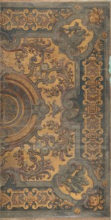 Ornamental ceiling painting with representations of putti in the corners, 1695-1755.  Creator: Elias van Nijmegen.