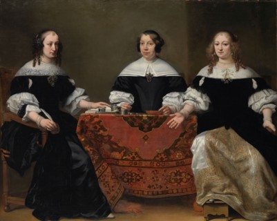 Portrait of the Three Patrons of the Leprozenhuis, Amsterdam, c.1668-c.1671. Creator: Ferdinand Bol.