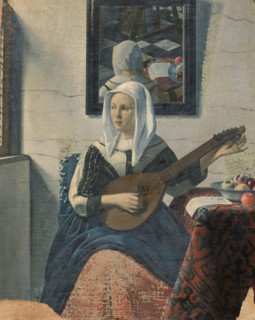 Woman playing a cittern, 1930-1940. Creator: Han van Meegeren.