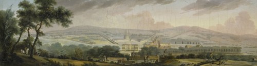 View of the back of a Palace, 1780-1820. Creator: Henri Sallembier.