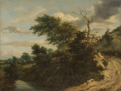 Sandy Track in the Dunes, c.1650-c.1655. Creator: Jacob van Ruisdael.