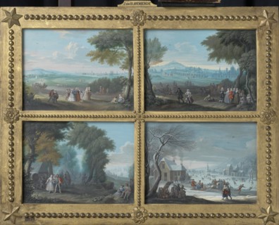 Four Landscapes, Representing the Four Seasons, c.1735-c.1745. Creator: Jacques-Guillaume van Blarenberghe.