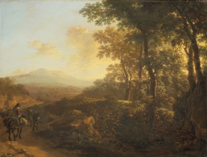 Italian Landscape with Mule Driver, c.1645-c.1650. Creator: Jan Dirksz Both.