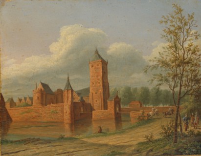 Batestein Castle near Vianen, 1840. Creator: Jan Jacob Teyler van Hall.