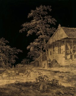 Shepherd at a Farmstead, 1780-1815. Creator: Leendert Overbeek.