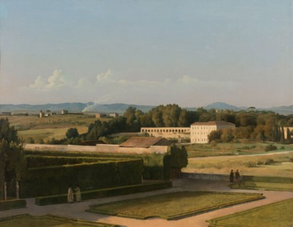 View of the Gardens of Villa Medici, 1811-1816. Creator: Michel Martin Drolling.