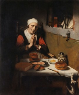 Old Woman Saying Grace, Known as ‘The Prayer without End’, c.1656. Creator: Nicolaes Maes.