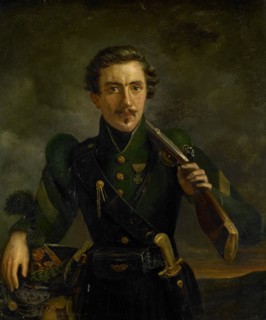 Self Portrait in the Uniform of the Rifles, 1831. Creator: Willem Jodocus Mattheus Engelberts.