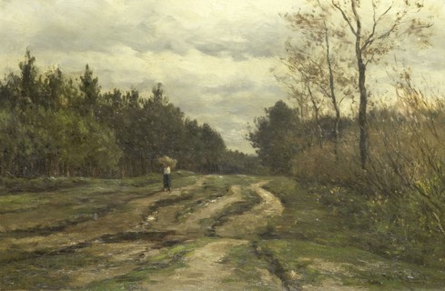 Country Road near Laren, (Province of North Holland), 1870-1897. Creator: Willem Roelofs.