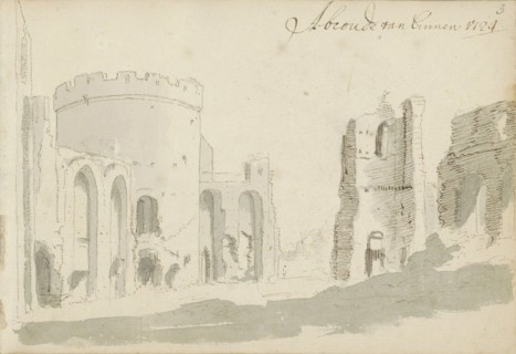 Ruin of castle Abcoude, 1724. Creator: Abraham Meyling.