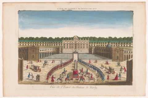 View of the front of the Château de Marly, 1700-1799. Creator: Unknown.