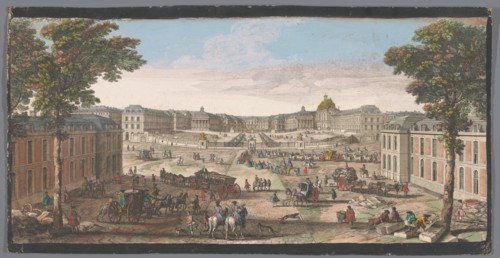 View of the front of the Palace of Versailles, 1700-1799. Creator: Unknown.