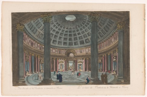 View of the interior of the Pantheon in Rome, 1700-1799. Creator: Unknown.