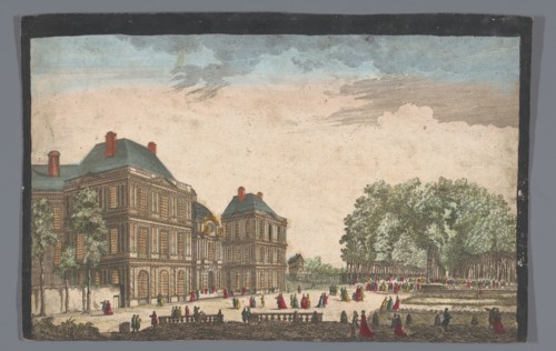 View of the Palais du Luxembourg in Paris seen from the garden, 1700-1799. Creator: Unknown.