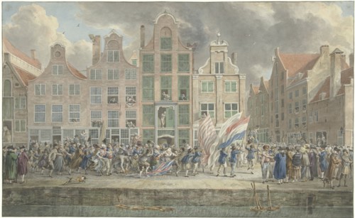 Anti-English demonstration in Rotterdam, March 2, 1781, 1781. Creator: Dirk Langendijk.